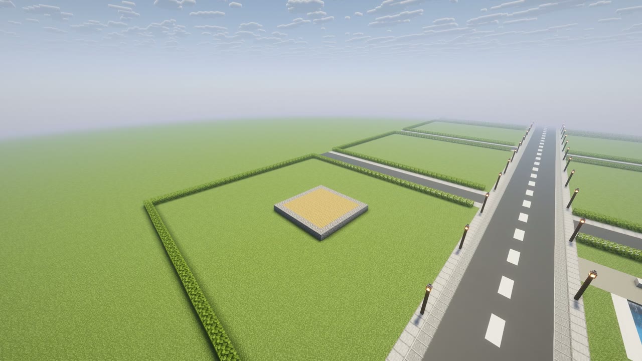 Step 2 of the Minecraft easy survival starter house: oak plank floor