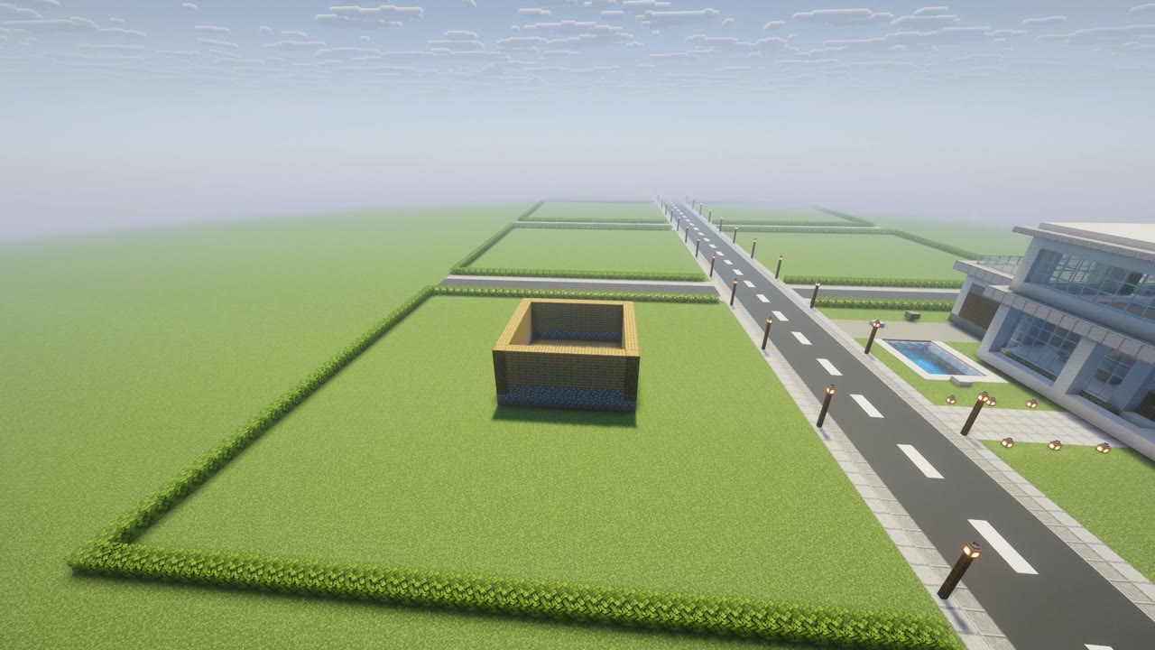 Step 3 of the Minecraft easy survival starter house: walls and corner posts