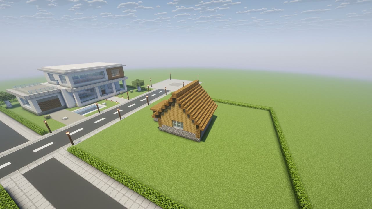 Step 7 of the Minecraft easy survival starter house: front porch
